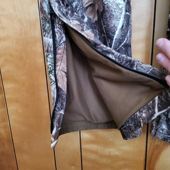 REALTREE SCENT FACTOR Mens Lined Camo Hunting Pants XL Stretch & Multi Pocket C3 - Picture 5 of 9